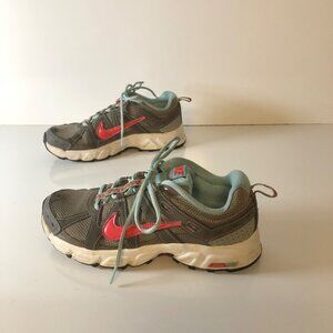 Nike Air Alvord 8 Womens Trail Running Shoes Sz 8.5 Brown Pink Blue Sneakers